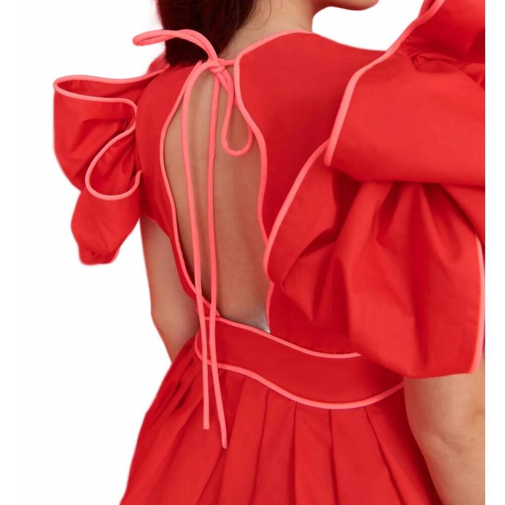 NEW CELIA B orbit mini dress in red - Picture 6 of 10